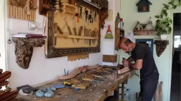 41 yıldır ağaçlardan eşya yapıyor