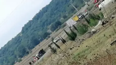 Kömür yüklü tır devrildi: 1 yaralı