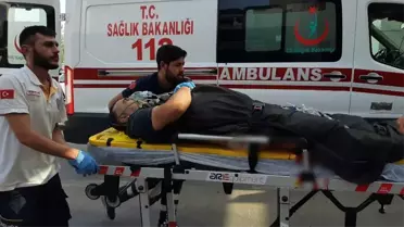 Bacağını spiralle kesen kişi ağır yaralandı