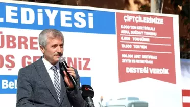 Çiftçi dostu başkan, desteğini sürdürüyor