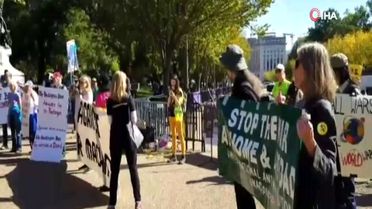 Göstericilerden Trump'a: 'İran'la savaş istemiyoruz'