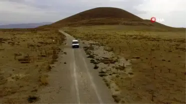 Erciyes Dağı'nda araçlar kendiliğinden rampa yukarı çıkıyor