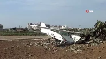Antalya'da eğitim uçağı yoldan çıktı