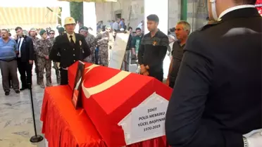 Şehit polis memuru memleketinde toprağa verildi