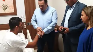 Barış Pınarı Harekatı'nda yaralanan Tarsuslu askere geçmiş olsun ziyareti