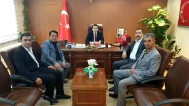 Başkan Kahraman'dan Çatak Kaymakam'ı Çeçen'e hayırlı olsun ziyareti