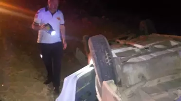 Amasya'da otomobil devrildi: 3 yaralı