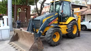 Karpuzlu Belediyesi 3 yıl sonra kayıp kepçesine kavuştu