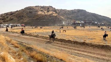 Mardin'de rahvan atları yarıştı