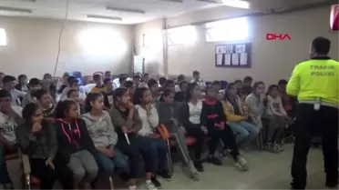 Tekirdağ malkara'da öğrencilere trafik eğitimi