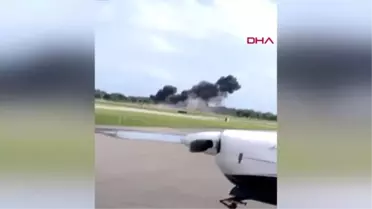 Abd'de gösteri uçağı düştü 1 ölü