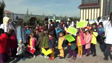 Gölbaşı'nda öğrenciler fidan dikti