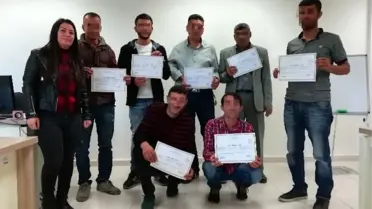 Mesleki eğitim kurslarını tamamlayan yükümlülere sertifikaları verildi