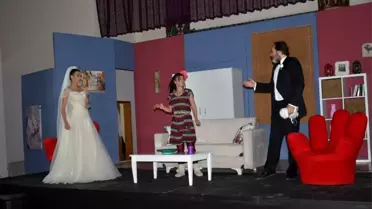 Gülşehir'de ilk kez tiyatro oyunu sergilendi