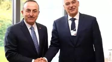 Dışişleri Bakanı Çavuşoğlu Yunan mevkidaşı Dendios ile bir araya geldi