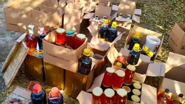 Eskişehir'de 155 kilogram sahte bal ele geçirildi