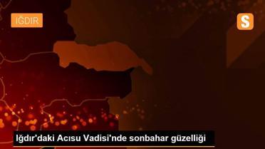 Iğdır'daki Acısu Vadisi'nde sonbahar güzelliği