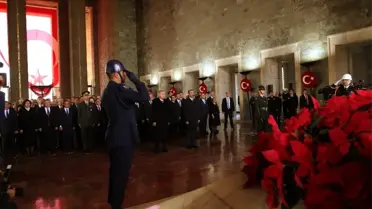 Devlet erkanı Cumhurbaşkanı Erdoğan'ın başkanlığında Anıtkabir'de