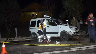 Şarampole devrilen aracın sürücüsü hayatını kaybetti