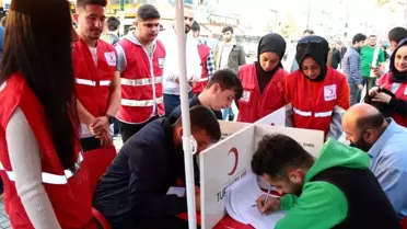 53. Kolordu taraftar grubundan kan bağışı kampanyası