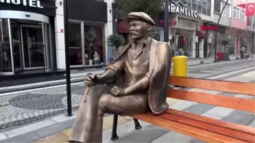 Edirne keşan'da dün açılışı yapılan heykellere zarar verildi