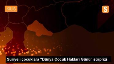 Suriyeli çocuklara 'Dünya Çocuk Hakları Günü' sürprizi