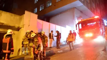Beyoğlu'nda gecekondu yangını paniğe neden oldu