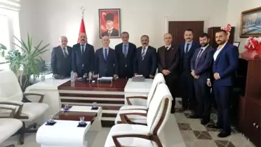 Yeni MHP yönetiminden Kaymakam Yaman'a ziyaret