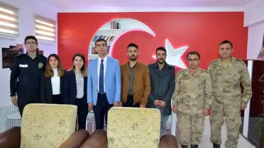 Kahraman gaziye, görev yaptığı ilçede duygulandıran sürpriz