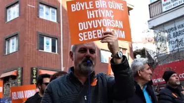 Erkekler bu kez kadınlar için yürüdü