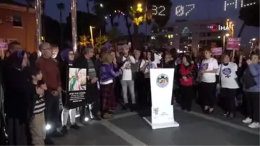 Alanya'da yüzlerce kişi 'kadına şiddet'e karşı birleşti