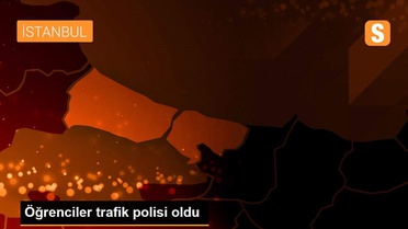 Öğrenciler trafik polisi oldu