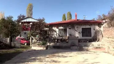 Bahçesini müzeye çevirdi