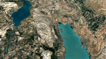 Eğirdir'in tabandan bağlı olduğu Beyşehir Gölü de kurudu
