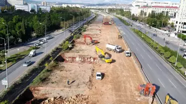 Antalya'da 3. Etap Raylı Sistem Projesi'nde çalışmalar devam ediyor