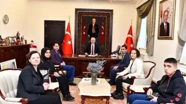 Sanatçı liselilerden Vali Seymenoğlu ziyareti