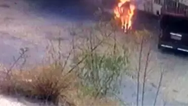Uşak'ta bir demir doğrama ustası, tinerle sobayı tutuşturmak isterken kendisini yaktı