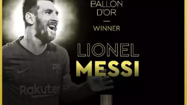 Ballon d'Or 6'ncı kez Lionel Messi'nin