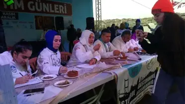 Sinop'un Kestaneli Baklavasına Birincilik ödülü