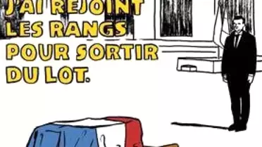 2015 yılında, İslam karşıtı karikatürleri sebebiyle saldırıya uğrayan Fransız mizah dergisi Charlie Hebdo'dan, Fransızları kızdıran karikatür