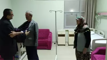 Başkan Bülent Öz'den hastalara ziyaret