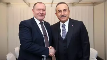 Çavuşoğlu, Interpol Genel Sekreteri Stock ile görüştü