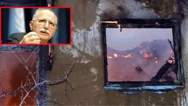 Ekmeleddin İhsanoğlu'na ait kullanılmayan evde yangın çıktı