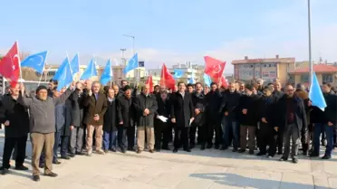 STK'lar Doğu Türkistan'da yaşanan zulme karşı ortak basın açıklaması yaptı