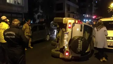 Eşinin park etmesini beğenmeyen koca kaza yaptı