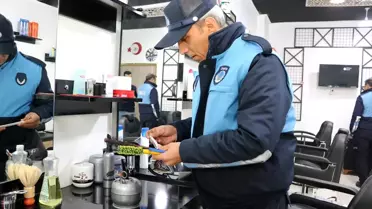Beyşehir'de berber ve kuaför salonları denetlendi