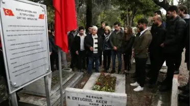 Kahraman topçu yüzbaşı, mezarı başında anıldı