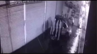 Kendilerini Ninja Kaplumbağalar olarak adlandıran hırsızlık şüphelileri kamerada