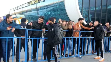Beşiktaş'a Erzincan'da coşkulu karşılama