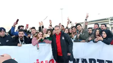 Beşiktaş'a Erzincan'da coşkulu karşılama